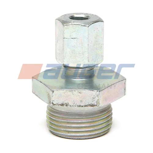 90104 Фитинг (штуцер) прямой; Рнаруж=M22х1,5/ трубка ф6х1.0 мм; 8938000220 аналог Auger