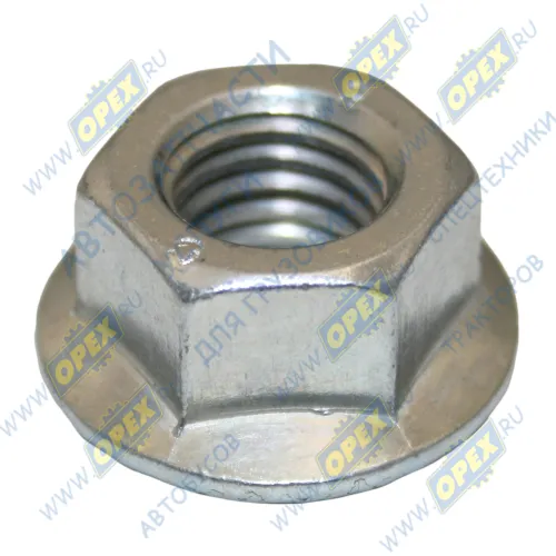 119406 Гайка DIN6923 M12x1,75 h=12 К=18 фланцевая КАМАЗ дв.Cummins крепления возд. компрессора, генератора (EQB DAF LCV (1970-2020), SCANIA N Bus (2004-2020) Auger