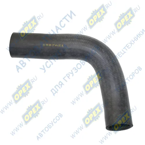 67967 Шланг (патрубок) кривой (3 изг.) ф50х60 L=430 радиатора MB Axor MB Axor 2 (2004-2020) Auger1