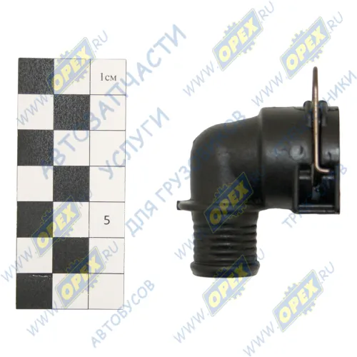 87600 Фитинг (угольник): под шланг ф18/ разъем (быстросъем ф20) компрессора SCANIA SCANIA N Bus (2004-2020); пвх Auger1