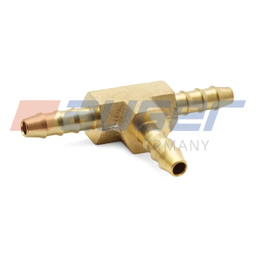108304 Фитинг (тройник) Т-образный; шлангов ф4/ф4/ф4мм; (бронза) елочка Auger