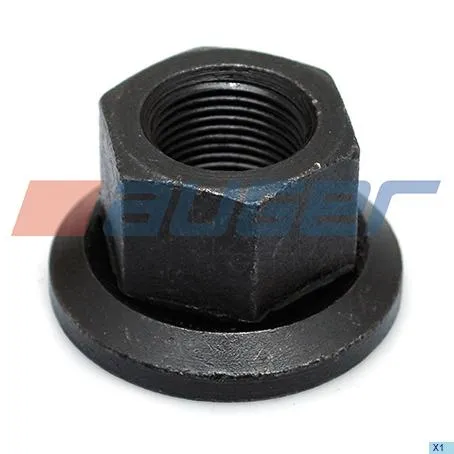 65566 Гайка ГОСТ-53819 М20х1,5 h=27 К=30/32 фланц.подвижн. колесная MAN, Volvo FL6, Камаз-4308 BPW (1982-2020), IVECO LCV (1970-2020), MAN Bus (1970-2020), Auger