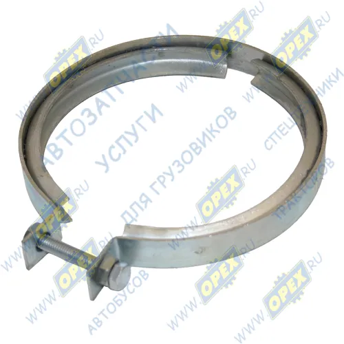 65484 Хомут V-образный ф140 (зажим-болт) выхлопной трубы MAN Bus (1970-2020) Auger