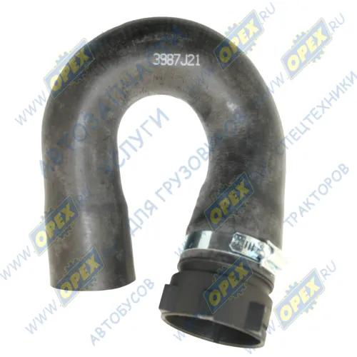 56771 Шланг (патрубок) кривой (2 изг.) ф55х65 L=560 (ПВХ. наконеч. внутр. уплотн. хомут) радиатора к термостату\Scania P/R-Series дв. DC16(CR/CT) SCANIA T T Auger1