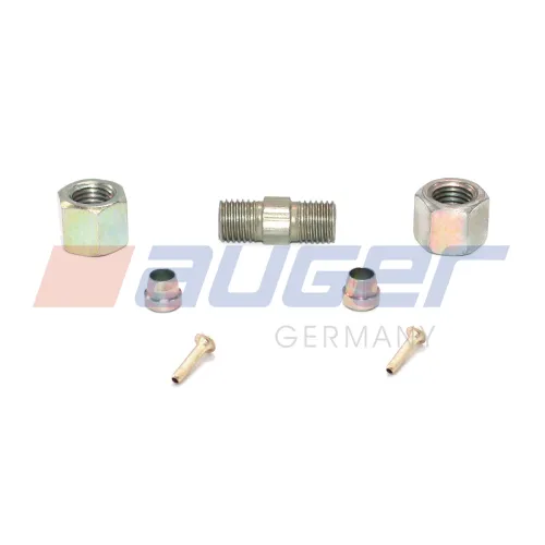 90083 Фитинг (штуцер) прямой; трубка ф6/ф6мм (гайка) разборный UNIVERSAL (1970-2020), MB Actros MP4 (2011-2020); 0029908568 Auger