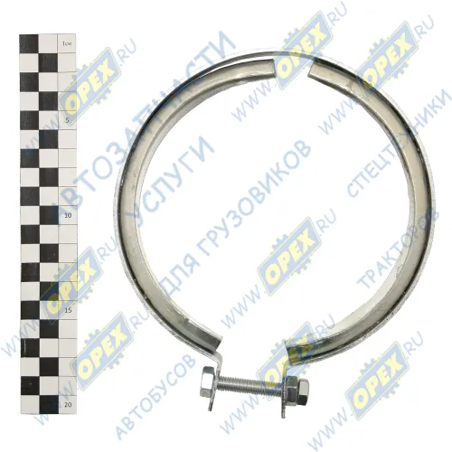 65484 Хомут V-образный ф140 (зажим-болт) выхлопной трубы MAN Bus (1970-2020) Auger1