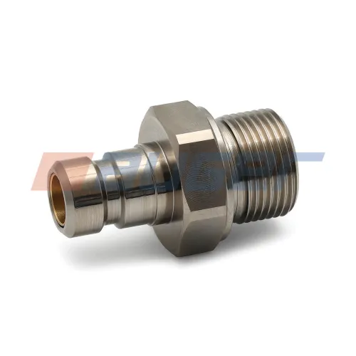 79317 Фитинг (штуцер) С/И ф10х15/Мнаруж.=М22х1,5 L=47 К=27 с кольцом РТИ в СБ. масл.рад-ра Auger