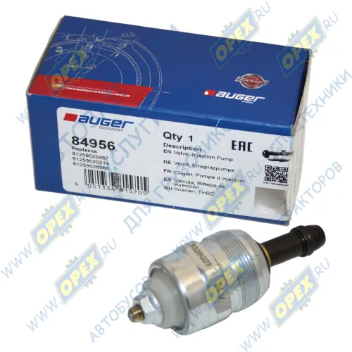 84956 Клапан-глушилка С/И М24х1 К=24 L=58 злектромагнитн. 24V IVECO MAN NEOPLAN RVI VOLVO IVECO 682 (2018-2020), MAN Bus (1970-2020), RVI LCV (1970-2020) Auger