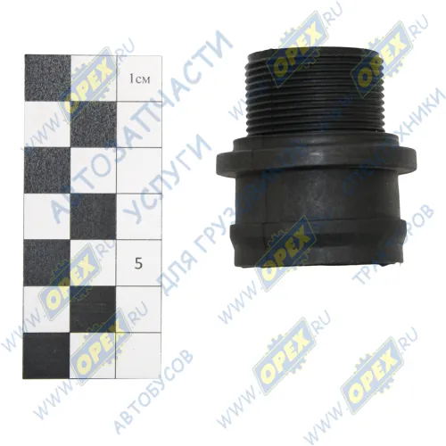 94774 Фитинг (штуцер) С/И (ПВХ) Рнар.=М30х1,5/под патрубок ф35 L=45 маслозаливной трубки MB Actros MP2/MP3 (2002-2020) Auger1