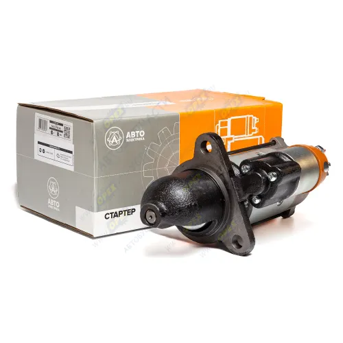 5402.3708 AE Стартер 24В z=10 модуль-3,75 КАМАЗ ЕВРО-2 (крепеж 3 болта) с колоколом; 9кВт редукторный AVTOELECTRICA