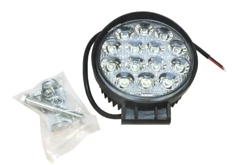 AE42R-14LED-55PC Фара рабочего света светодиодная КРУГЛАЯ 42 вт; 42 вт ближний 115х55х142мм 14 диодов 12/24 В AVTOELECTRICA