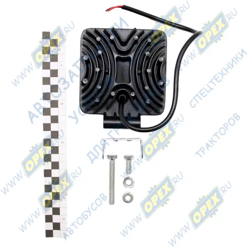 AE48S-16LED-55HC Фара рабочего света (дальний) светодиодная КВАДРАТНАЯ 48 вт; 48 вт дальний, 16 диодов,(110х55х140) 12/24 В AVTOELECTRICA3