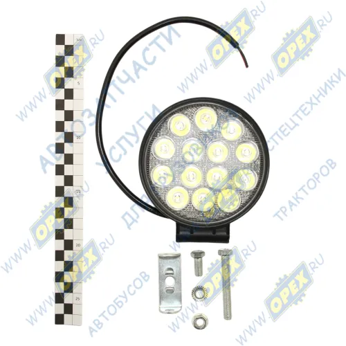 AE42R-14LED-55HC Фара рабочего света светодиодная КРУГЛАЯ 42 вт (дальний); 14 диодов,(115х55х142) 12/24 В AVTOELECTRICA1