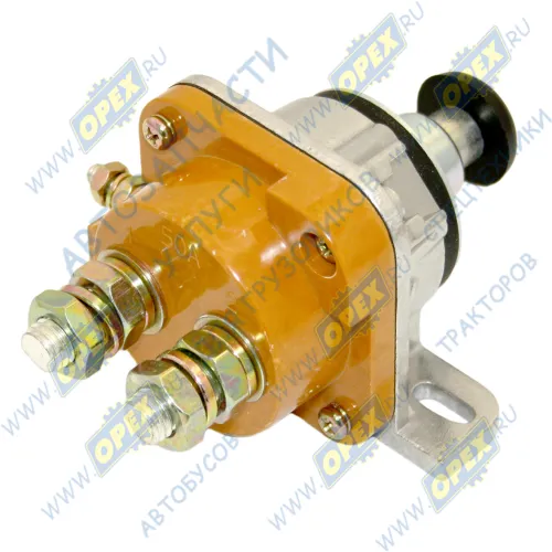 1212.3737-05 Выключатель массы АКБ (с ручным приводом) 12-24В L=140; 3-х конт. под гайку ,кнопочный ручной, МТЗ универсальный AVTOELECTRICA1