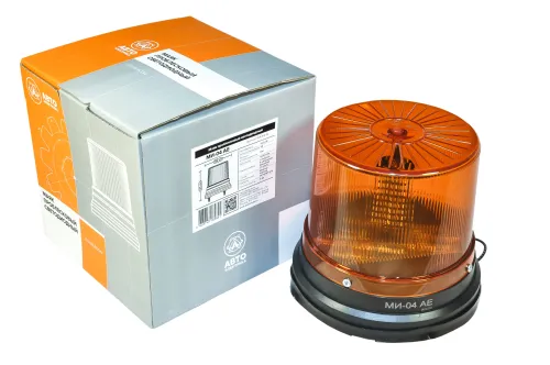МИ-04 АЕ Маяк проблесковый оранжевый 24в (на болтах); 12/24в 48 диодов (1 имп+5 имп.вращения по кругу) AVTOELECTRICA