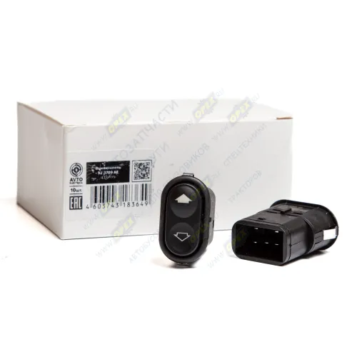 92.3709 AE Переключатель-клавиша 2-х поз. 12v 7контактов стеклоподъемников (40х20х42) AVTOELECTRICA