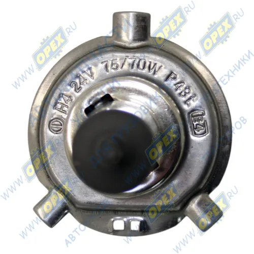 H4-24-75/70 Лампа накаливания 24V 75/70 W; H4 (P43t) MAN Bus (1970-2020), VOLVO FE (2006-2020), SCANIA T Truck (2003-2020), IVECO Stralis (2016-2020); INTERSVET AVTOELECTRICA1