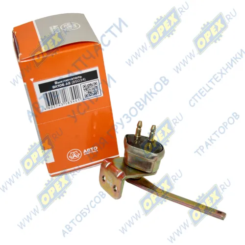 ВК10Б AE Выключатель света СТОП L=40; вилка 2 круглых штеккера, с флажком Т-25,30 AVTOELECTRICA