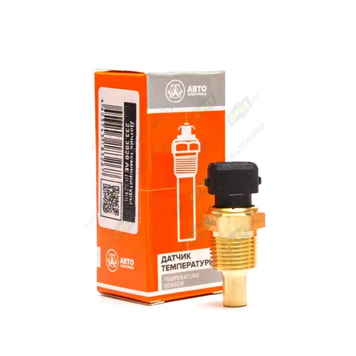 233.3828 AE Датчик Т охлажд. жидкости ф8; М16х1,5; L=52 К=19; t-128; фишка 2 плоские клеммы /МАЗ-ЕВРО-3,ГАЗ/ с AVTOELECTRICA