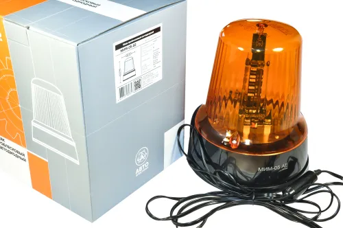 МИМ-05 АЕ Маяк импульсный оранжевый 12/24в (на магните) светодиодный ø180.5, h=208; 30 диодов (1 имп+5 имп.вращения по кругу) AVTOELECTRICA