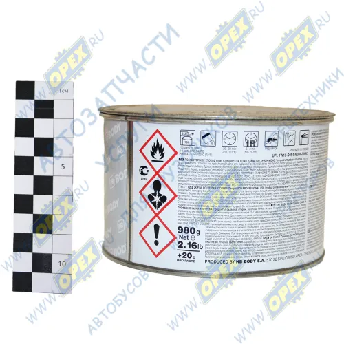 2200100001 Шпатлевка полиэфирная; PRO F220 FINE доводочная 1кг белая BODY1