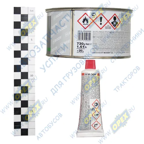 319672500600060 Шпатлевка со стекловолокном; FIBER 250 0.75кг BODY BODY1