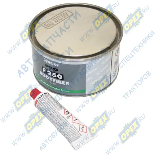 319672500600060 Шпатлевка со стекловолокном; FIBER 250 0.75кг BODY BODY