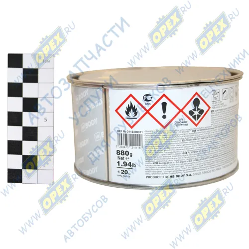 2112300001 Шпатлевка полиэфирная; PRO F211 Sof 1кг BODY1