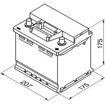 0 092 S30 010 Аккумулятор (АКБ) Обратная полярность 40 а/ч ASIA 187х128х223; S3 001 207х175х175; ("+" справа);12V - 41 А/ч 360А; S3 / Black Bosch1