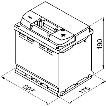 0 092 S40 020 Аккумулятор (АКБ) Обратная полярность 52 а/ч 207х175х190; S4 002 (Silver) 470А; S4 / Blue Bosch2