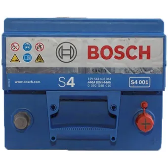 0 092 S40 010 Аккумулятор (АКБ) Обратная полярность; S4 001 (Silver) 207х175х175; ("+" справа);12V - 44 А/ч 440А; S4 / Blue Bosch