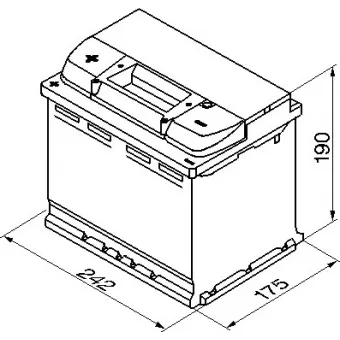 0 092 S40 060 Аккумулятор (АКБ) прямая полярность 60 а/ч 242х175х190; S4 006 (Silver) 540А; S4 / Blue Bosch1