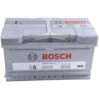 0 092 S50 100 Аккумулятор (АКБ) обратная полярность 85 а/ч 315х175х175 (низкий); S5 010 (Silver Plus) 315х175х175; ("+" справа);12V - 85 А/ч 800А; S5 / Silver Bosch6