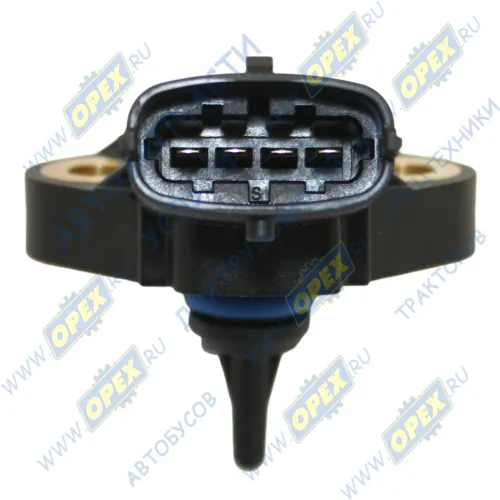 0 281 002 953 Датчик давления и температуры ГАЗ, МАЗ, ПАЗ, ЗИЛ ЯМЗ-534,536 ПВХ 58х54 h=18; 4 плоские клеммы (0 281 002 953); 24х28; фишка 4 плоск.клеммы Bosch1