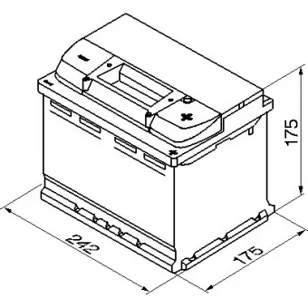 0 092 S40 040 Аккумулятор (АКБ) обратная полярность [0] 60 а/ч 242х175х190; S4 004 (Silver) 540А Bosch2