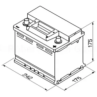 0 092 S30 040 Аккумулятор (АКБ) Обратная полярность 53 а/ч 242х175х175; S3 004 470А; S3 / Black Bosch1