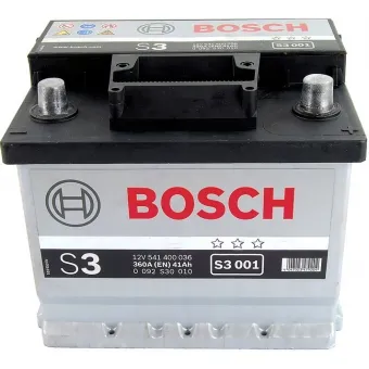 0 092 S30 010 Аккумулятор (АКБ) Обратная полярность 40 а/ч ASIA 187х128х223; S3 001 207х175х175; ("+" справа);12V - 41 А/ч 360А; S3 / Black Bosch6