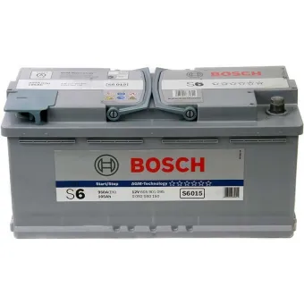 0 092 S60 150 Аккумулятор (АКБ) обратная полярность 105 а/ч 394x175x190; S6 015 (AGM HighTec) 394х175х190; ("+" справа);12V - 105 А/ч 950А; S6 / SS Plus Bosch4