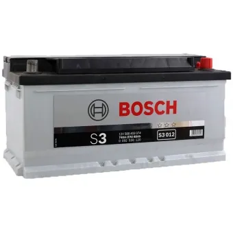 0 092 S30 120 Аккумулятор (АКБ) обратная полярность 88 а/ч 353x175x175 (низкий); S3 012 353х175х175; ("+" справа);12V - 88 А/ч 740А; S3 / Black Bosch5