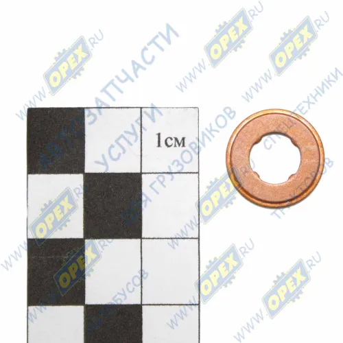 F 00R J01 453 Кольцо (медь) С/И ф7х15х1.5 (вн.4-х гранник) распылит теплозащита, форсунка вспрыска Cummins, медь ф7х15х1,5 (внутр. 4-х гранник) Bosch