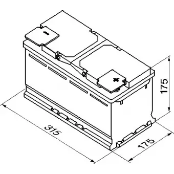 0 092 S40 100 Аккумулятор (АКБ) обратная полярность [0];12V-80Ah 315х175х175; 740A - S4 010 (Silver) Bosch2