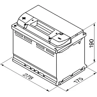 0 092 S40 090 Аккумулятор (АКБ) 1-прямая полярность 75 а/ч 277x175x190; S4 009 (Silver) 680А; S4 / Blue Bosch1