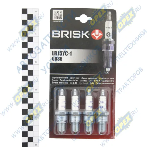 LR15YC-1 Свеча зажигания Super 4\ Audi, VW, Skoda, Nissan, Opel 80-01; (компл. 4шт.) Brisk
