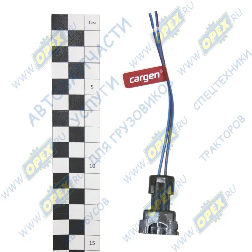 AX-310 Колодка разъема ВАЗ-2108-99,2110-12 датчика детонации, форсунок с проводом; герметичная Cargen1