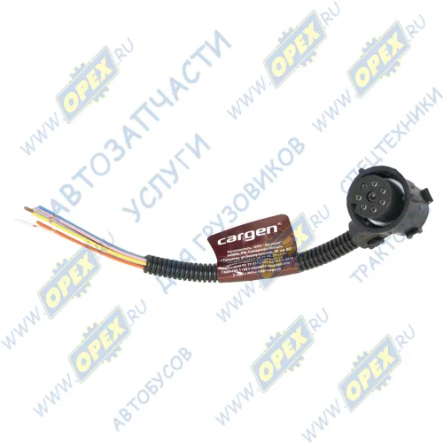 AX-526 Разъем КАМАЗ, МАЗ, ГАЗ, УАЗ байонетный угловой 8-контактный; для фонарей и фар 30/301.3775; 31/311.3775; 7472.3716-04(08), 7462.3716-04(08) Cargen