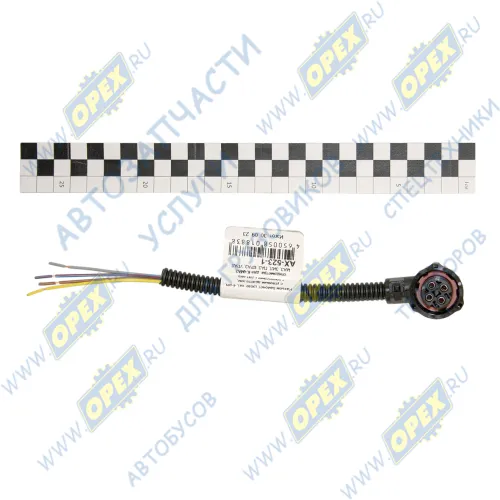 AX5231 Разъем AMP для фонарей на 4 "ножки" (СЦБ-4Р) (байонет, под угол) L=180; 1-967325-1 Cargen1