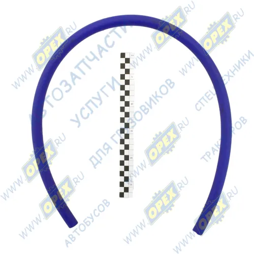 ШО-14/24 Шланг ШО (патрубок) ф14х24 (1метр) силикон (воздух,вода); синий (армированный 2 нити) CARUM