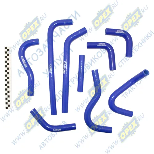 33023-8120010 Комплект патрубков отопителя Газель Бизнес (дв.УМЗ А-274) (9наим) силикон CARUM