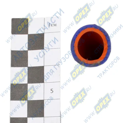 ШО-16/26 Шланг ШО (патрубок) ф16; ф16х24 (1метр) силикон синий (армированный 2 нити) CARUM2