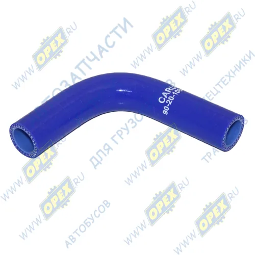 50-1306028 Шланг (патрубок) кривой ф20х30 L=170 термостата ЗИЛ-5301,МАЗ-4370,МТЗ; силикон CARUM